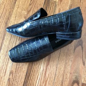Jeffrey Campbell black patent shoes. Size 8.5